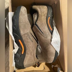 Merrell Jungle Moc Gunsmoke Leather Slip-On Shoes J95635 Kids 6.5 M. NWT.